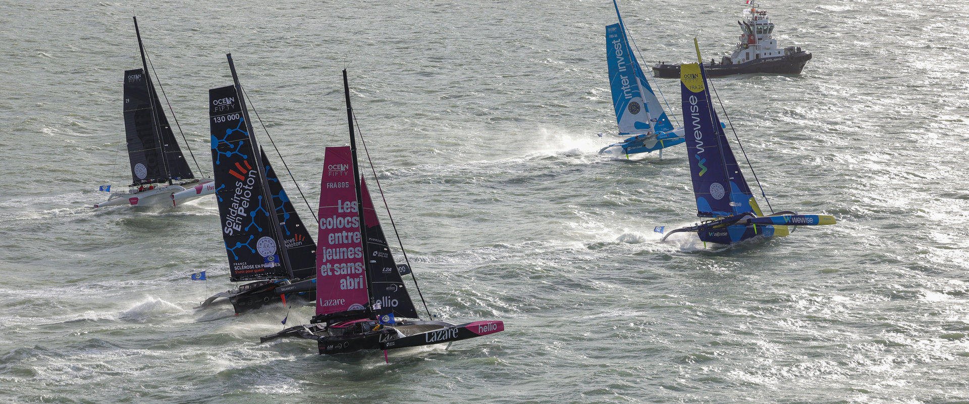 Départ de course au large